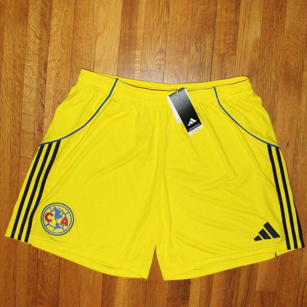 Adidas Club America 25/26 Home Soccer Shorts Mens2XL XXL Yellow